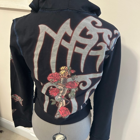 Woman’s Raw Hoodie. Beautiful art work! NWT. Made in USA - Picture 2 of 12